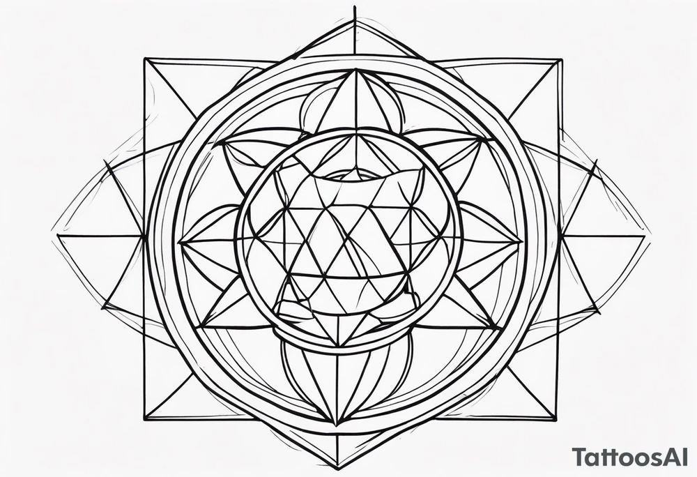 sacred geometry tattoo idea
