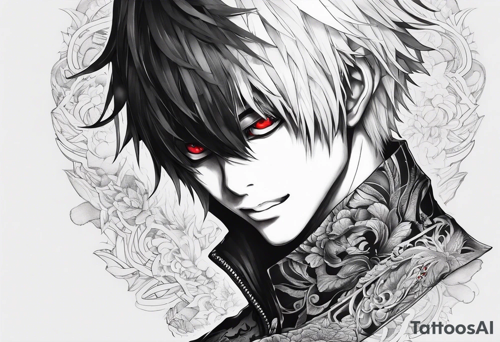 kaneki, tokyo ghoul, sleeve tattoo idea tattoo idea