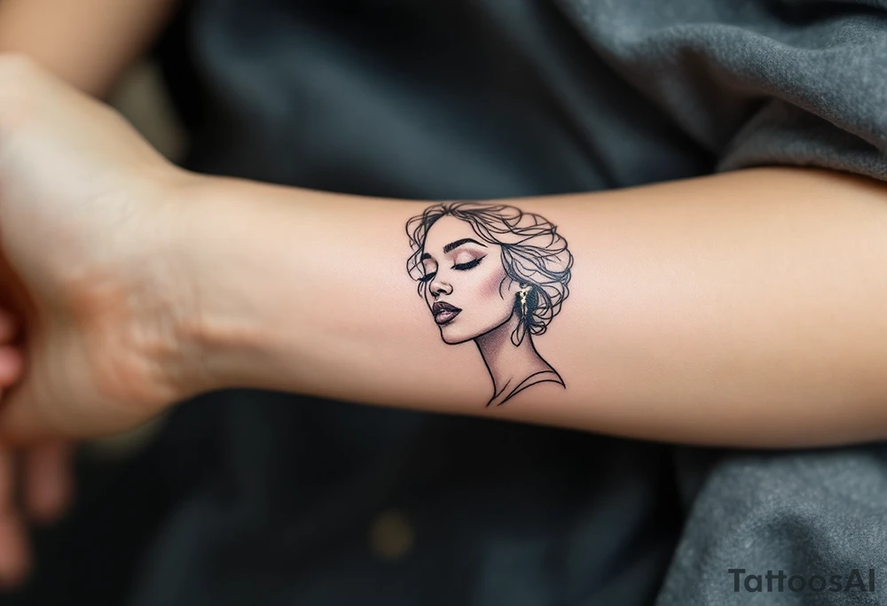 A tattoo with a black woman in it about divinity tattoo idea A tattoo with a black woman in it about divinity tattoo idea