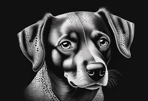 very cute dog tattoo idea