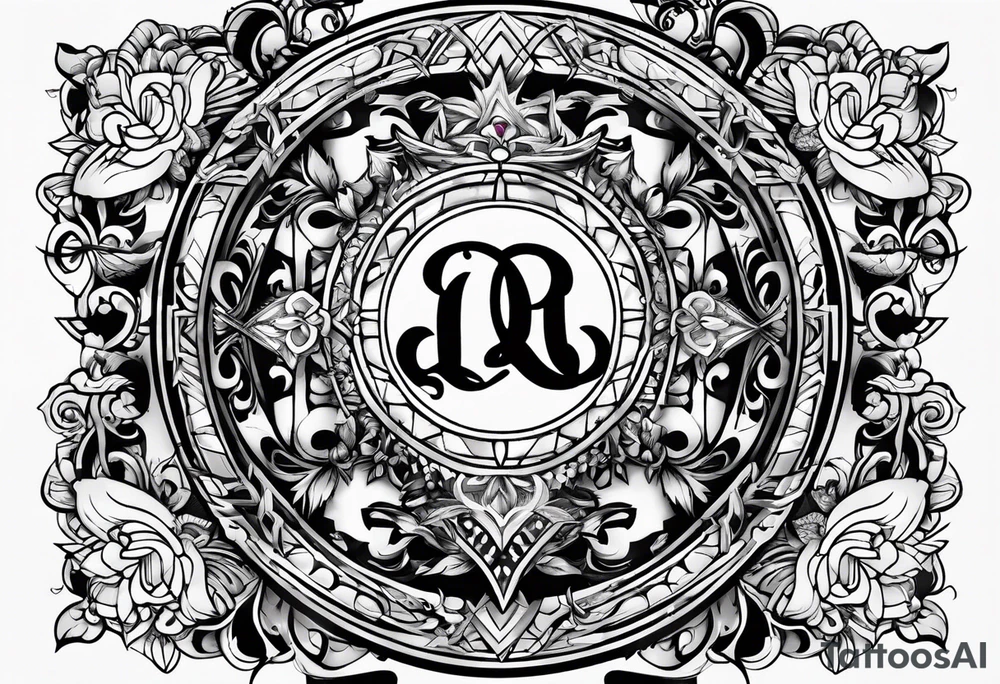 Initials T A C tattoo idea