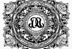 Initials T A C tattoo idea