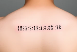 Morse code with location 
coordinates tattoo idea