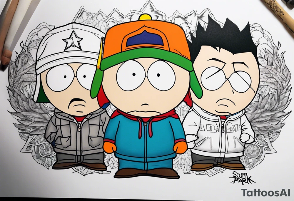 South Park tattoo of one of the characters tattoo idea