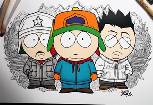 South Park tattoo of one of the characters tattoo idea