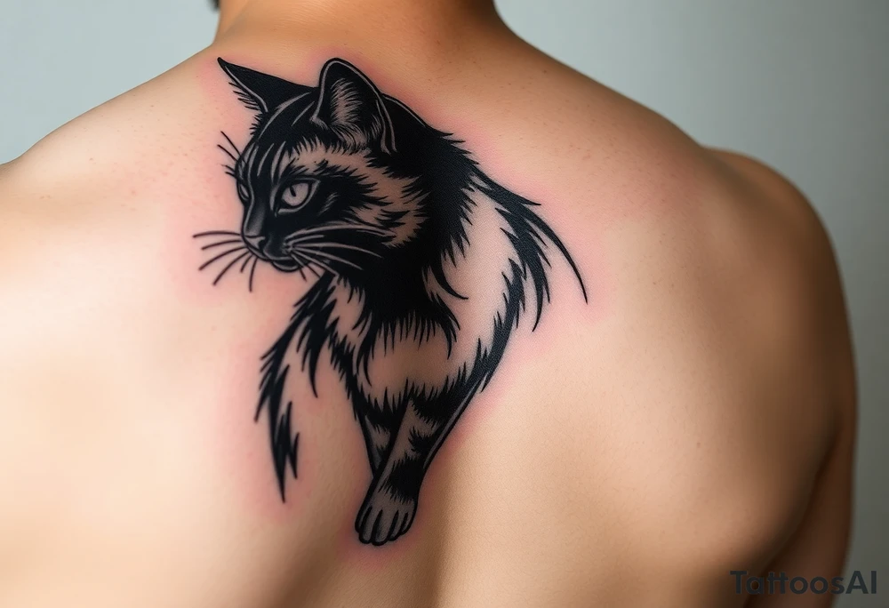 Black Cat tattoo idea