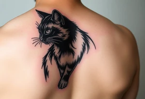 Black Cat tattoo idea