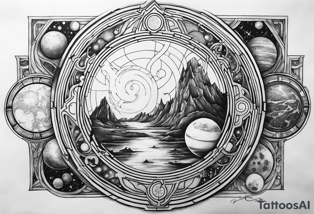 Gallifreyan with Star wars and Lord of the rings tattoo idea