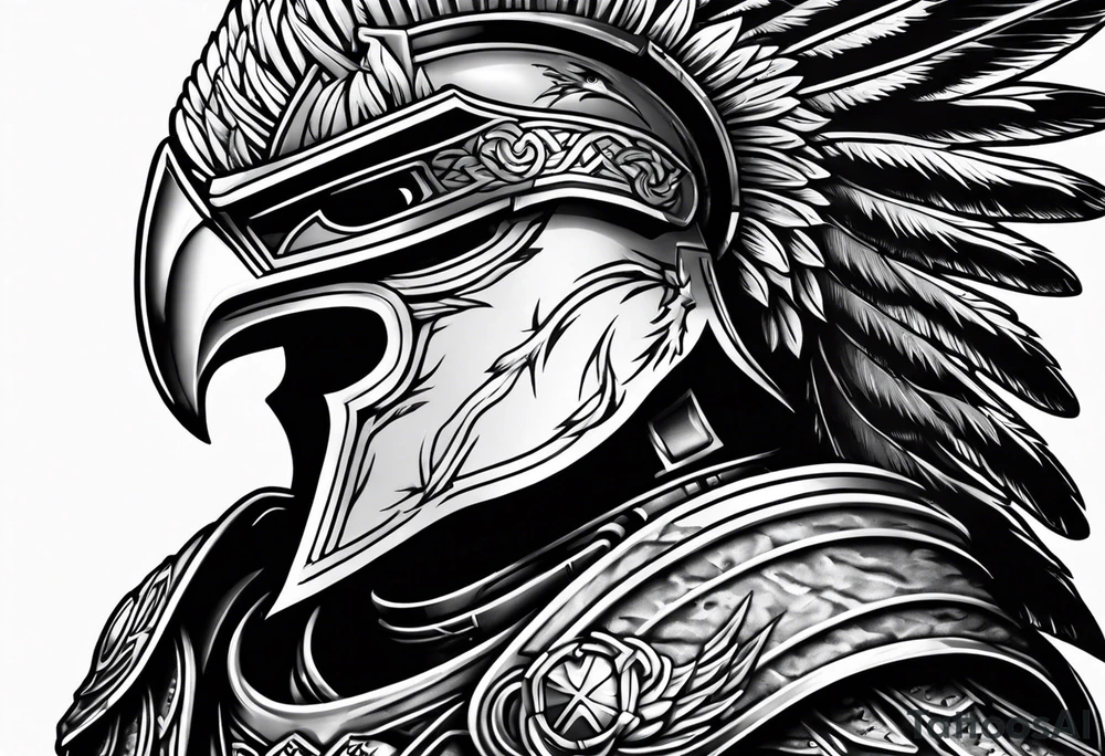 spartan helmet and bald eagle background tattoo idea spartan helmet and bald eagle background tattoo idea