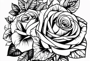 my mothers name sarah with roses around tattoo idea
