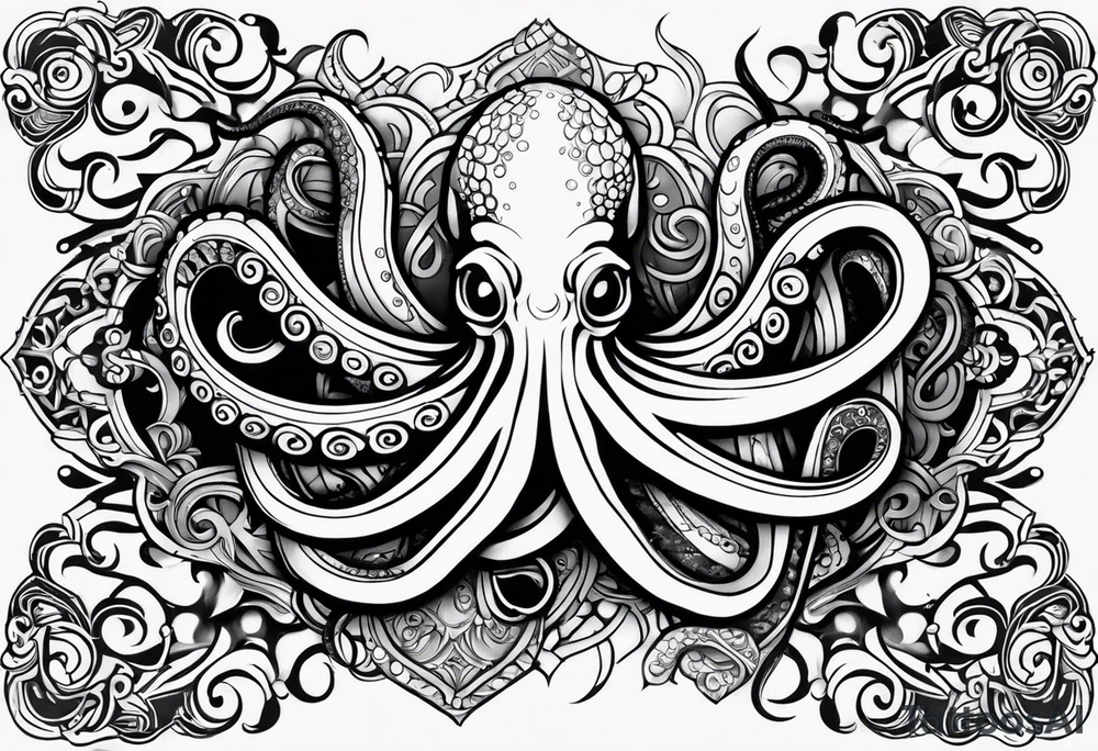 octopus armband tattoo idea