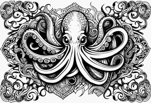 octopus armband tattoo idea