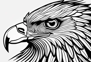 Eagle sharpening it's claws tattoo idea