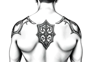 Mid-evil
 Shoulder plate armor tattoo idea