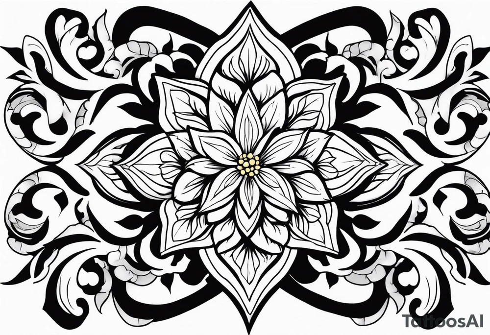 ramo de flor tattoo idea