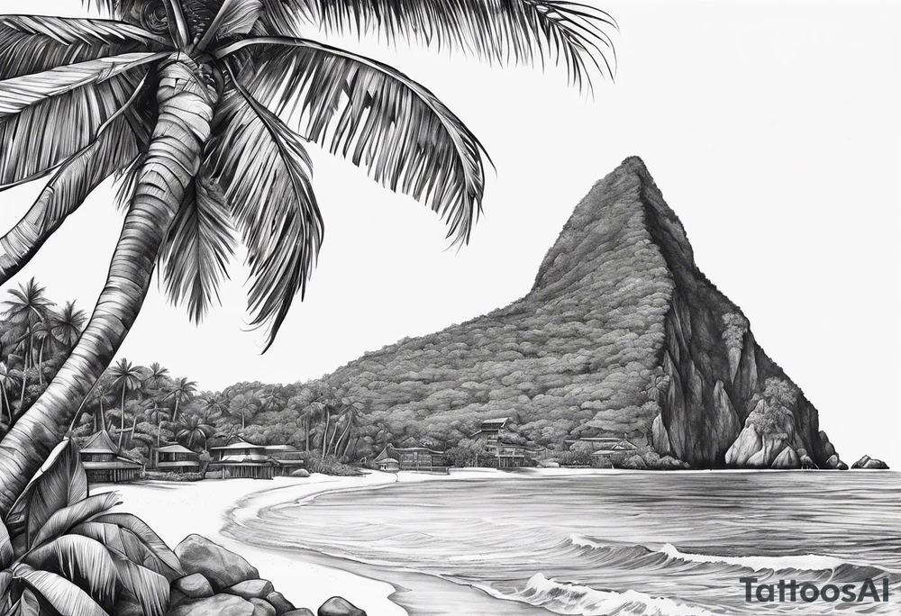 Eastern Caribbean islands tattoo idea