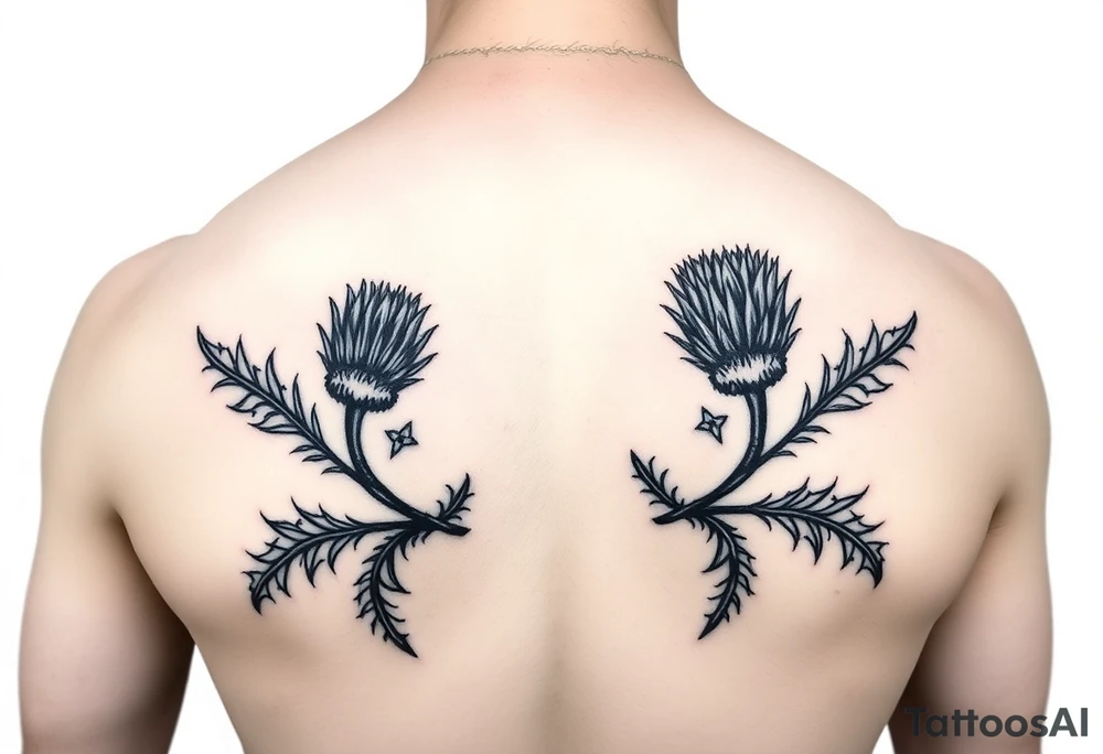 Scottish thistle tattoo idea
