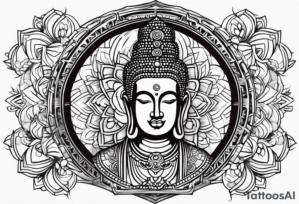 Bhudda small tattoo idea