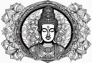 Bhudda small tattoo idea