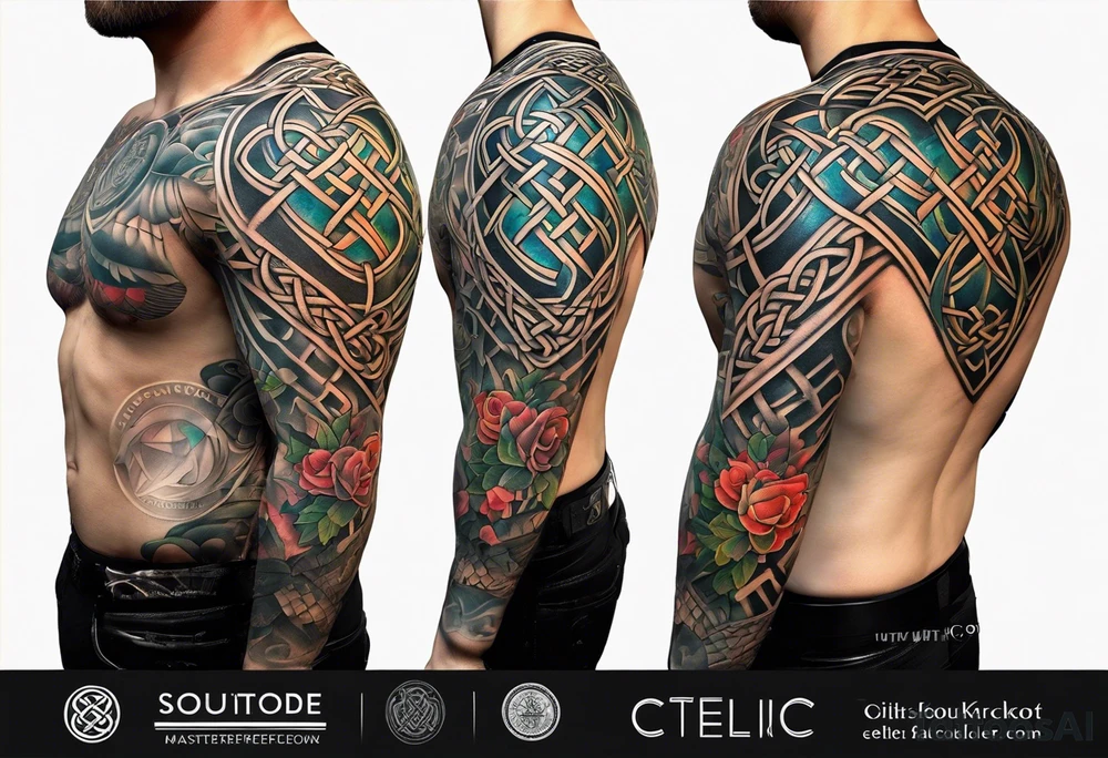 Celtic knot shoulder tattoo tattoo idea