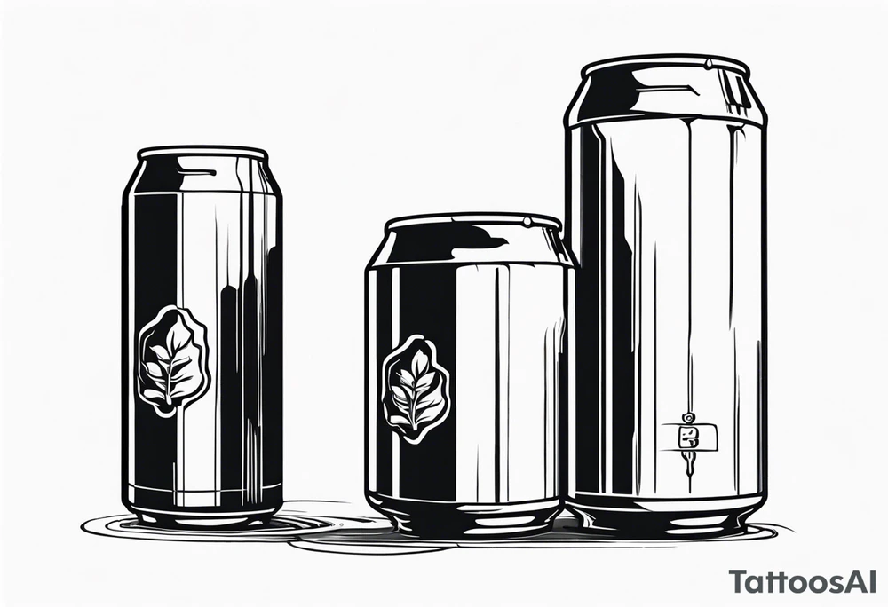 beer can tattoo idea