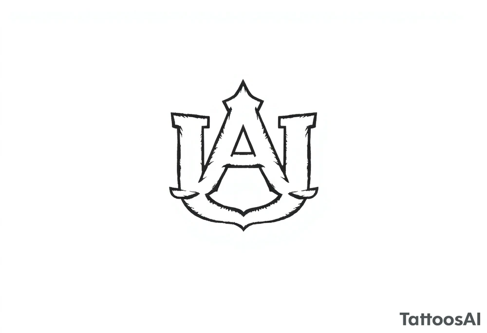 Auburn symbol tattoo idea