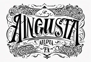 Per Angusta Ad Augusta tattoo idea