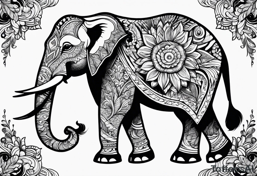 Elephant tattoo idea