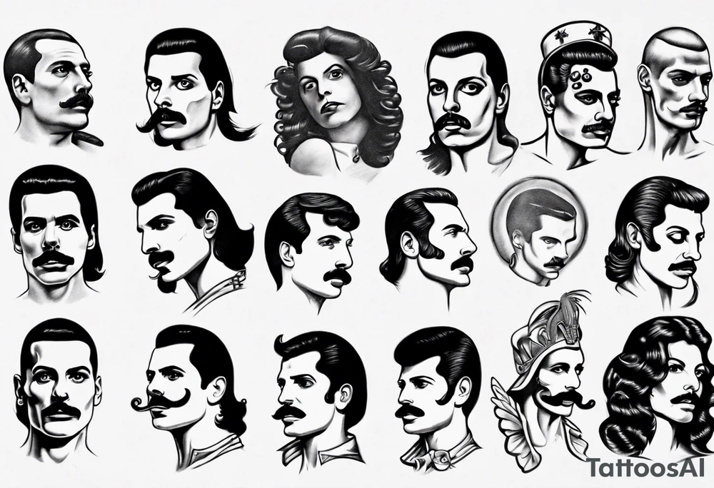 freddie mercury tattoo idea