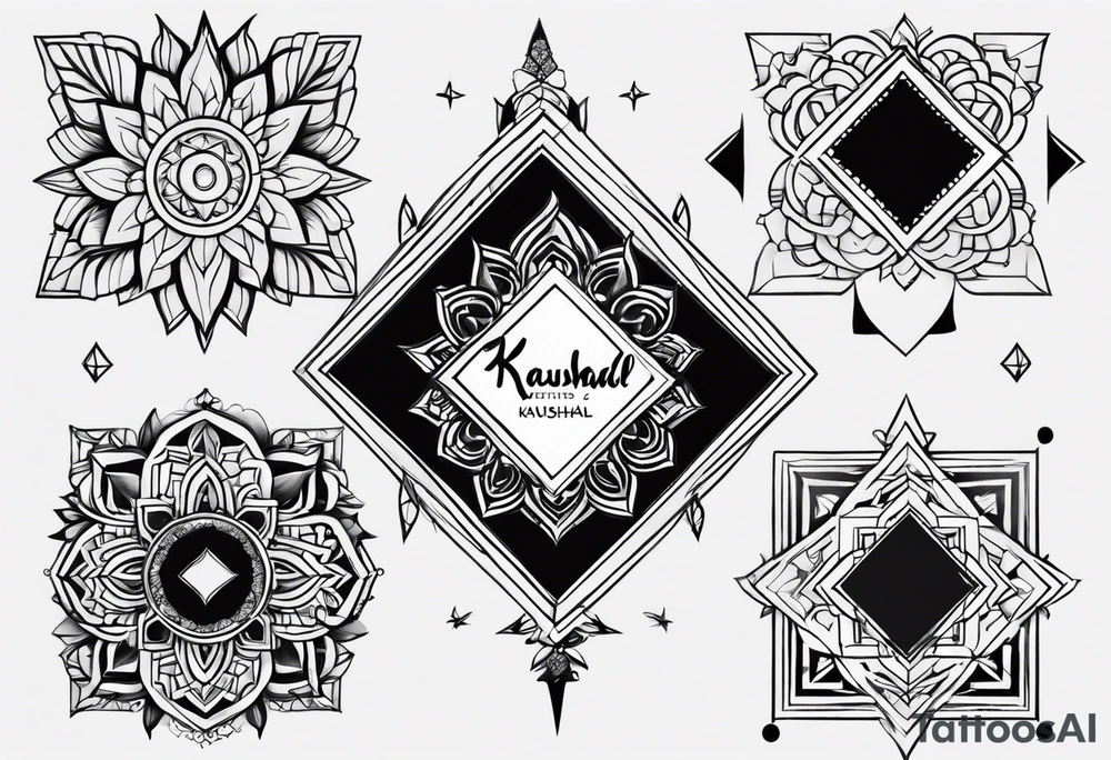 Kaushal name tattoo tattoo idea