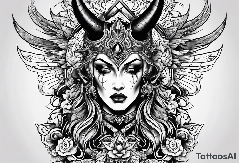 satan tattoo idea