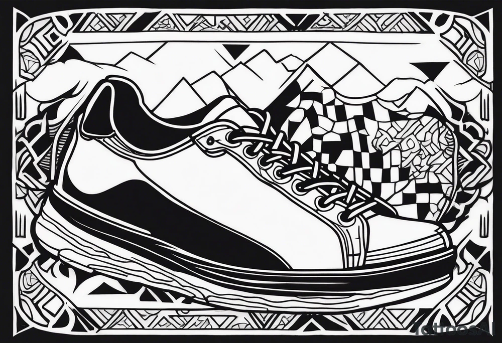 foot race tattoo idea