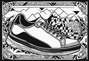 foot race tattoo idea