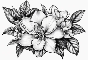 single azalea by itself tattoo idea