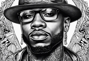 Latto Rapping tattoo idea