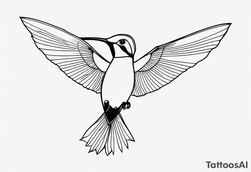 Hummingbird tattoo idea