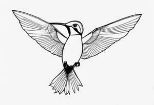 Hummingbird tattoo idea