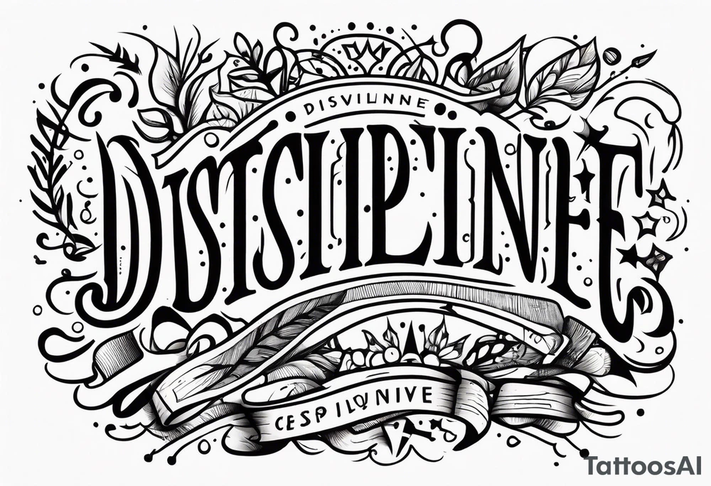 discipline and consistency tattoo idea
