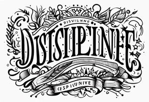 discipline and consistency tattoo idea