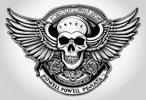 Skateboarding Powell Peralta logo tattoo idea