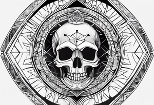 stoicism with references to death, time fate, life, and love. tattoo idea