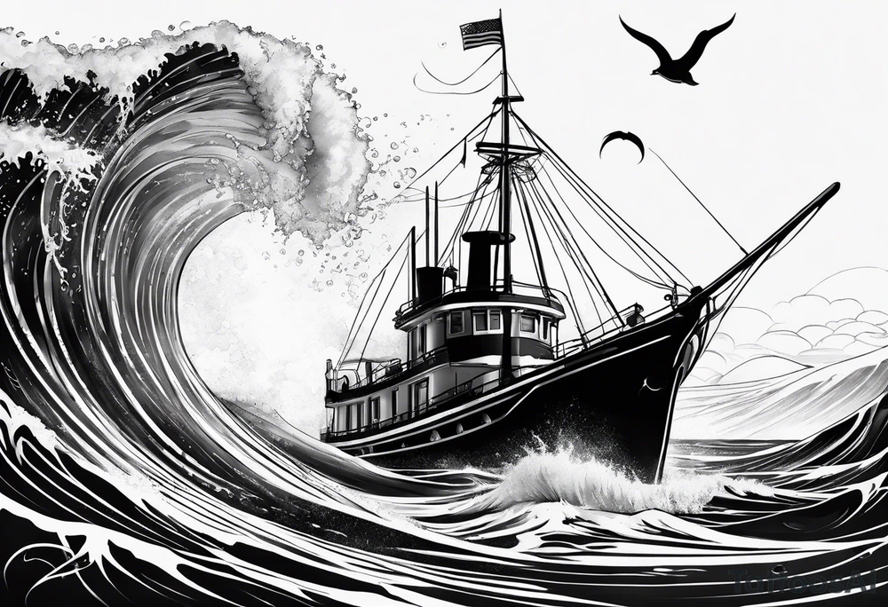 Ocean tattoo idea