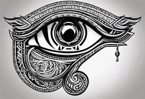 eye of horus tattoo idea