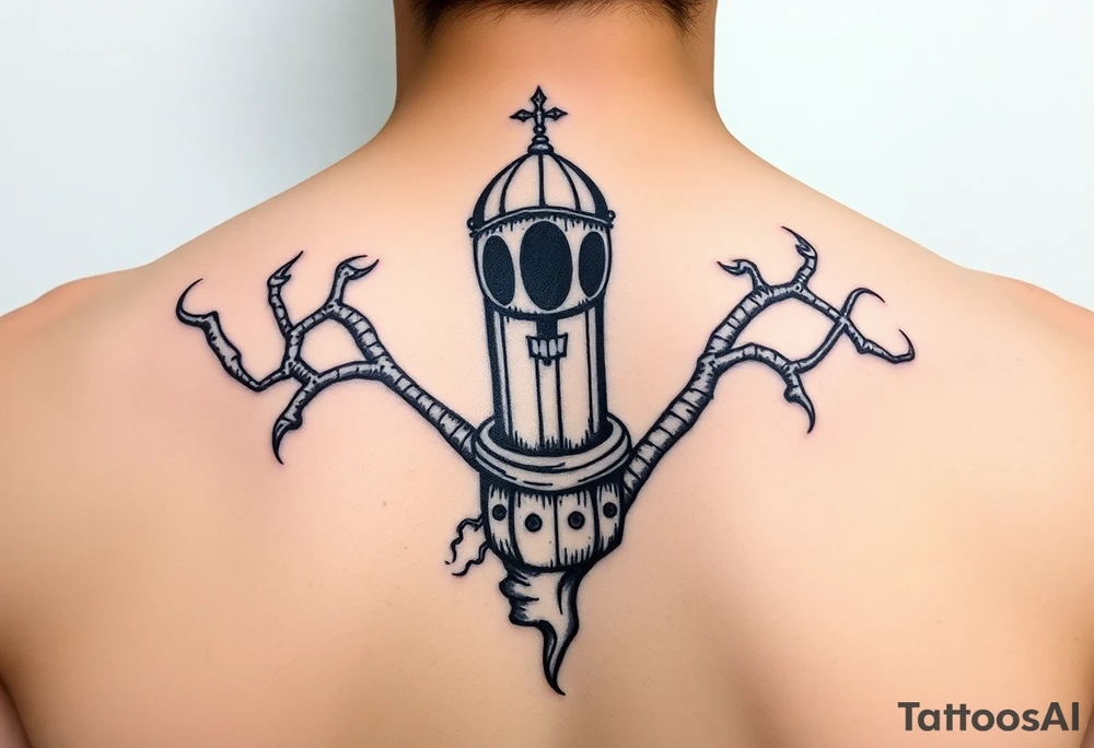 Pandoras box tim burton style tattoo idea