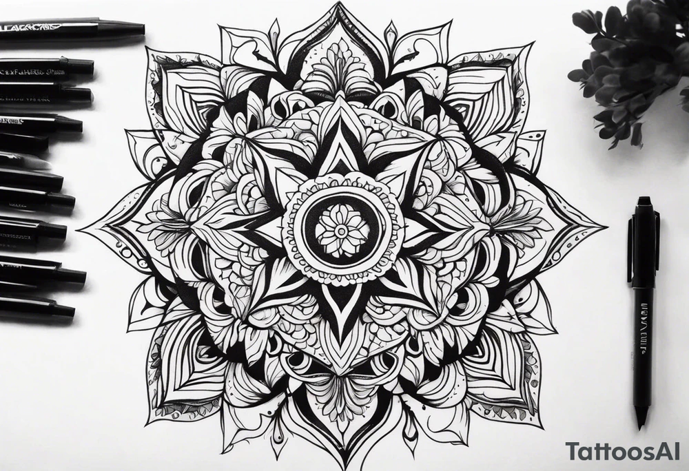 a psychedelic tattoo idea