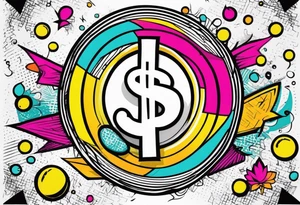 Dollar sign tattoo idea