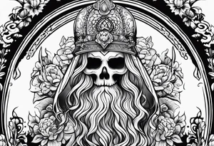 santa muerta tattoo idea