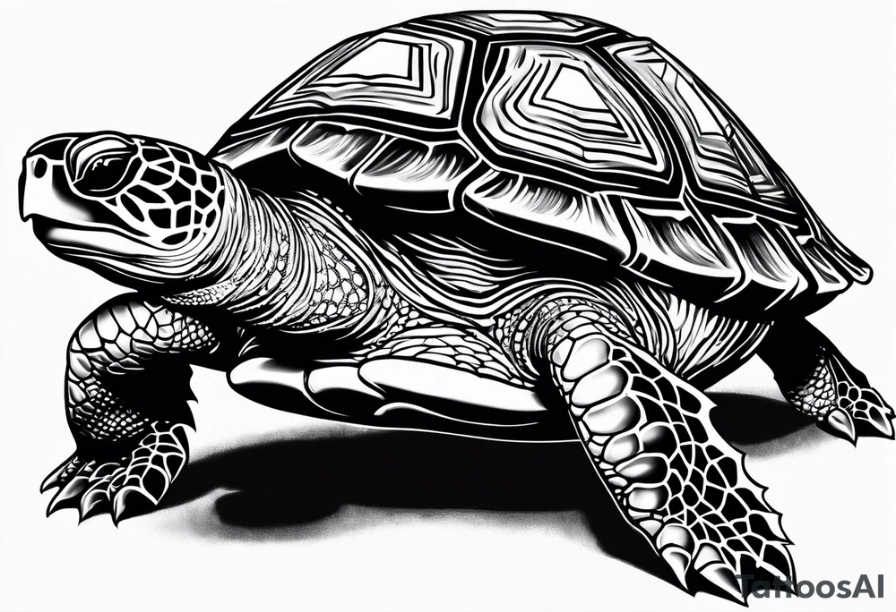 marine turtle tattoo idea