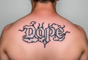 Dope spelled out in smoke
Clouds tattoo idea