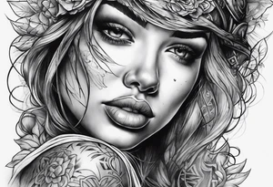 distressed pain tattoo idea